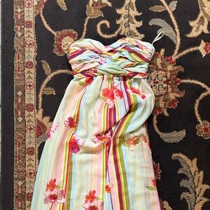 Ted Baker London Strapless Multicolor Dress